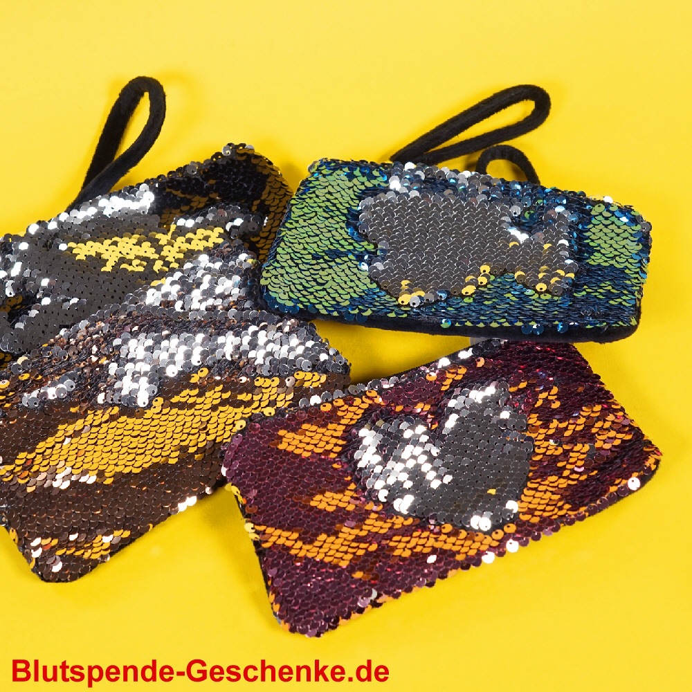 Blutspendegeschenk Wendepailetten-Taschen