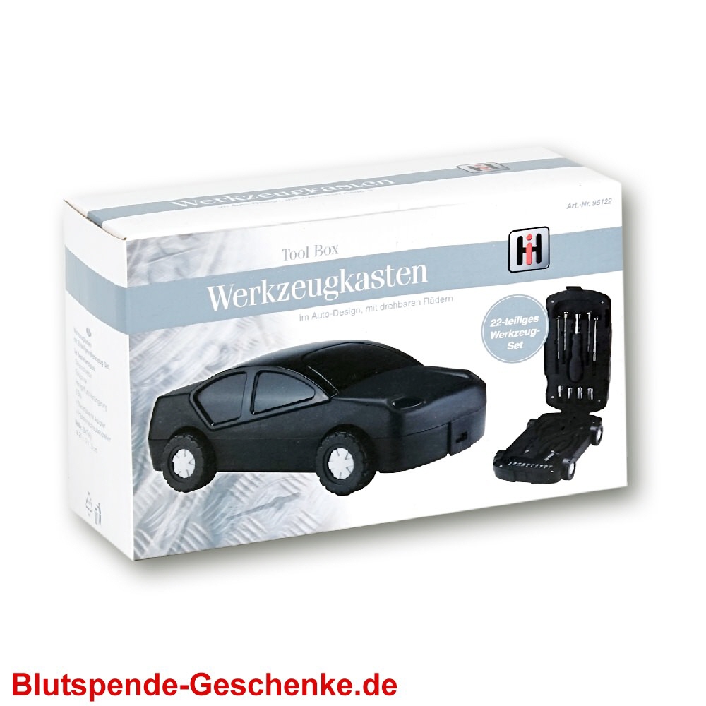 Blutspendegeschenk Werkzeugkasten Autodesign