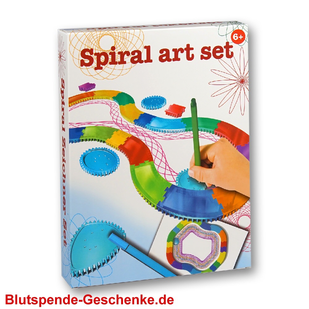 Blutspendegeschenk Spiral-Zeichenset