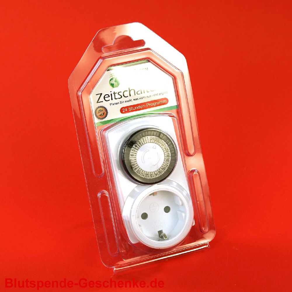 Blutspendegeschenk Zeitschaltuhr