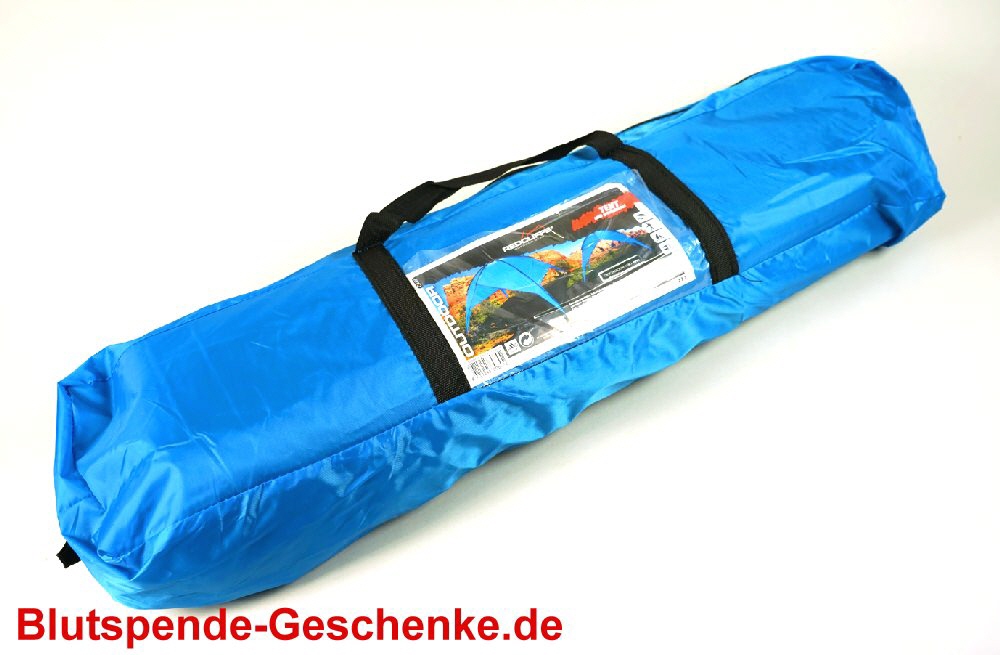 Blutspendegeschenk Zelt mit Bodenplane