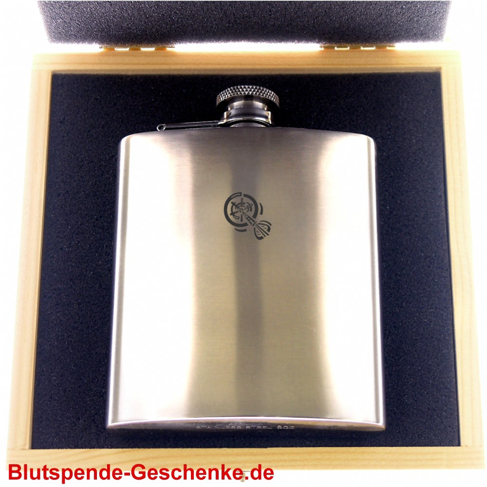 Blutspendegeschenk Flachmann