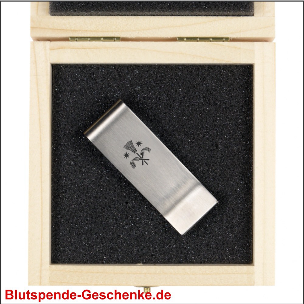 Blutspendegeschenk Geldscheinklammer