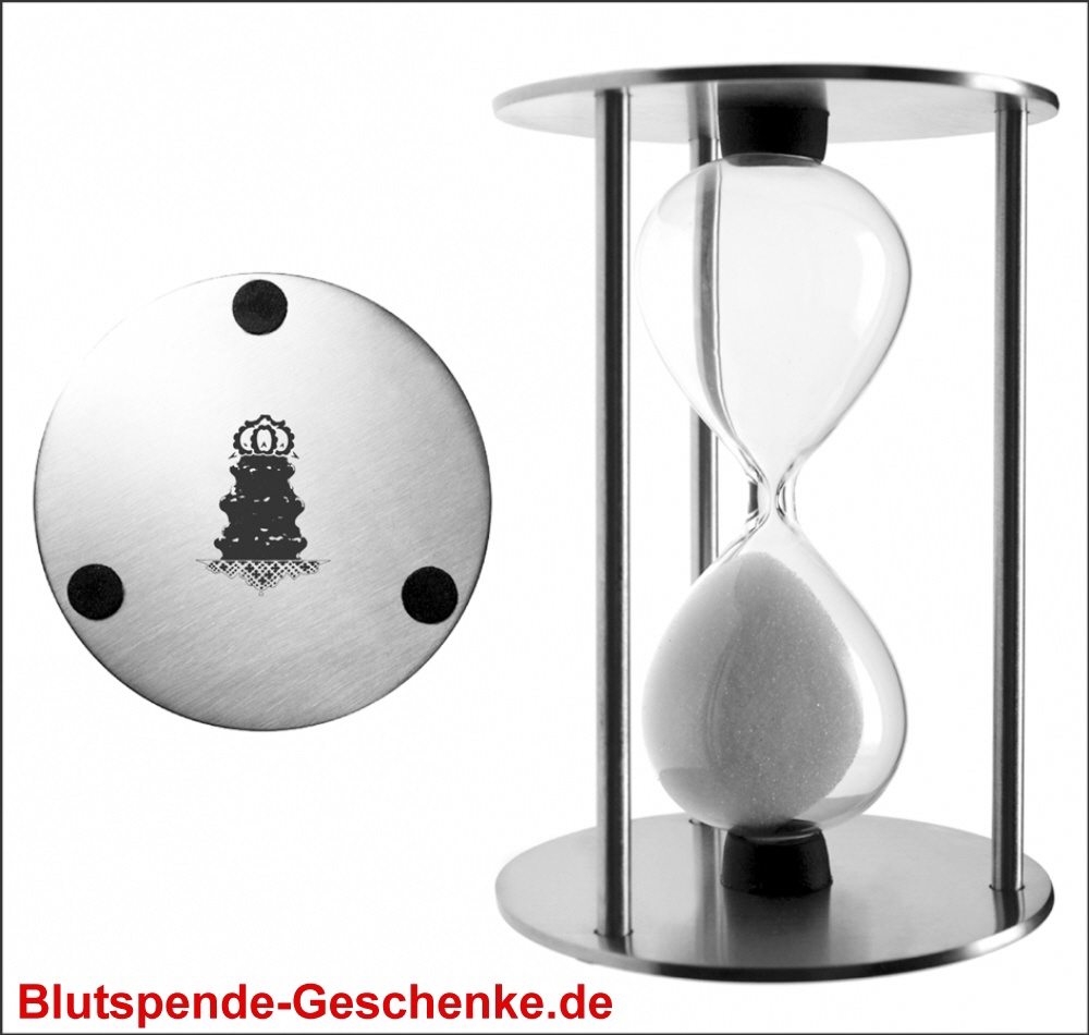 Blutspendegeschenk Sanduhr