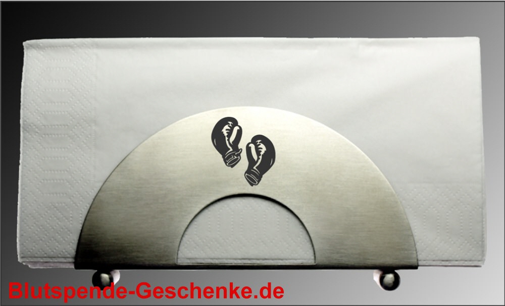 Blutspendegeschenk Serviettenhalter