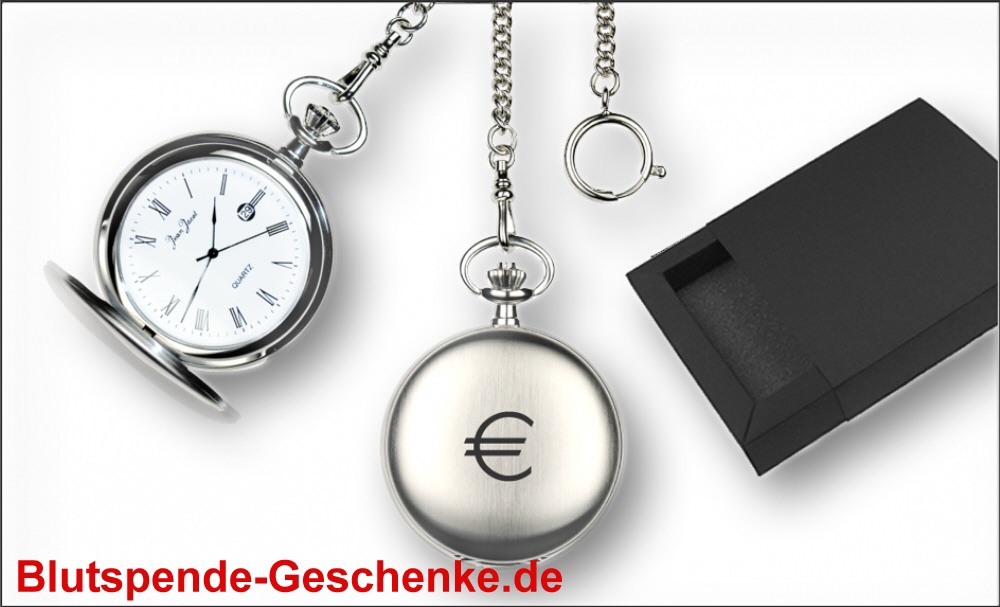 Blutspendegeschenk Taschenuhr