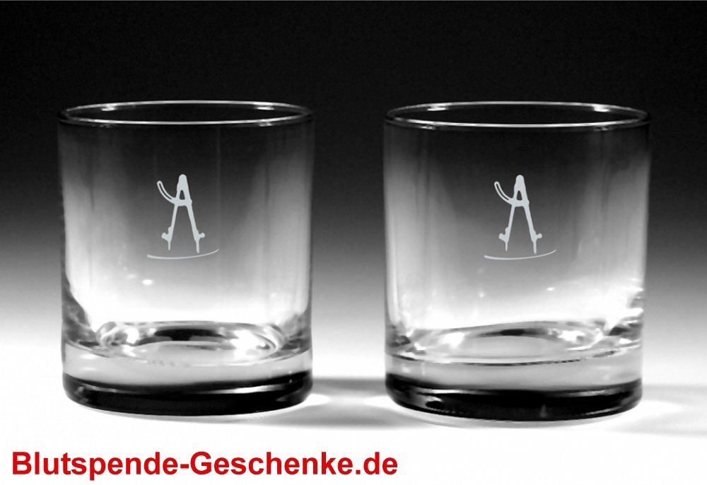 Blutspendegeschenk Whiskeygläser